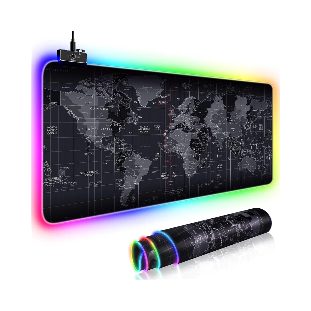 موس پد گیمینگ World Map RGB